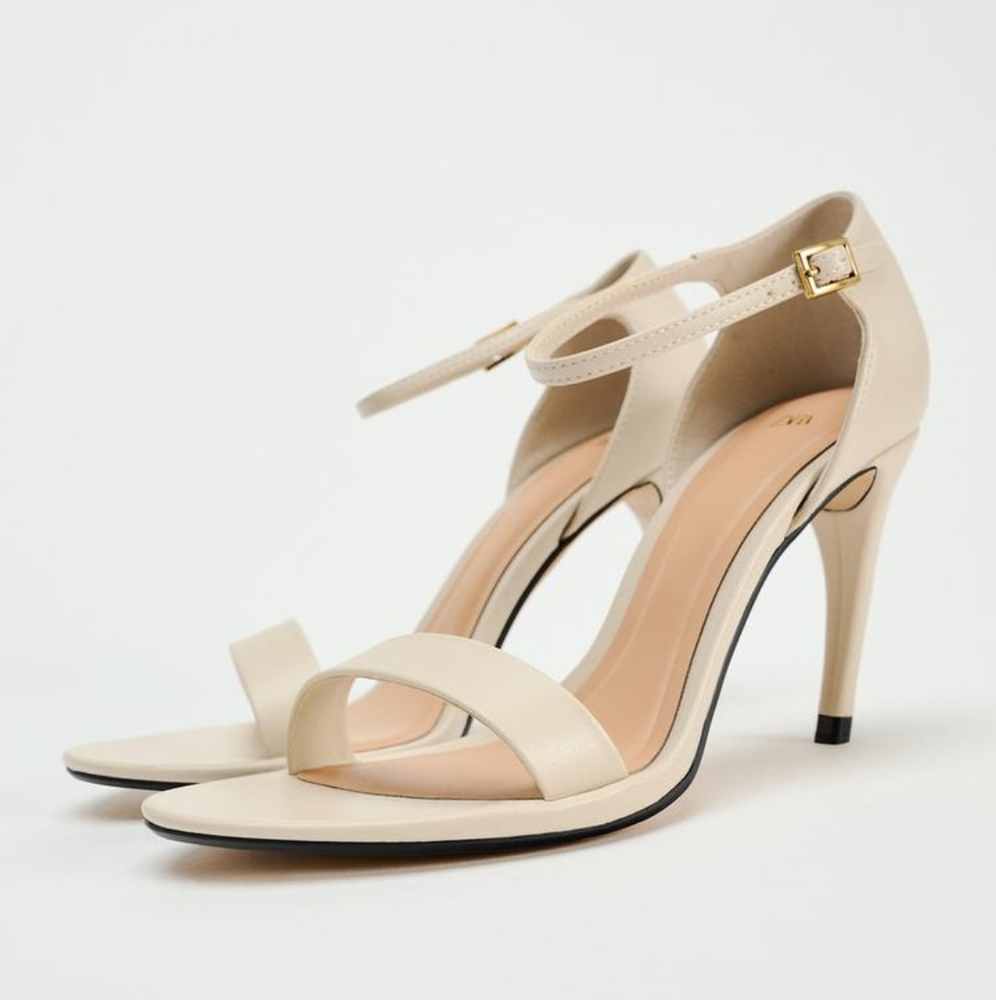 Zara Heeled Ankle Bracelet Sandals